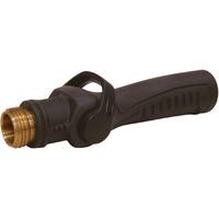 Dramm One Touch Durable Valve With One Touch Thumb Controlled On/Off Valve  Full Water Flow And Heavy Duty Construction  Black