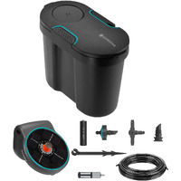 Gardena Solar-Powered Aquabloom Irrigation Set With Water Tank: Solar-Powered Irrigation Set For Up To 20 Potted Plants  Control Unit With 14 Irrigation Programmes (13301-20)