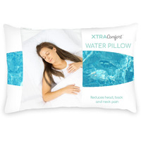 Xtra-Comfort Water Pillow For Sleeping (26 X18 ) - Pillow For Side  Back Sleepers With Neck  Shoulder Pain - Night Sweats Cool Soft Memory Foam Pillow