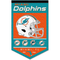 Miami Dolphins Heritage History Banner Pennant