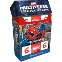 Marvel Multiverse Role-Playing Game Heroic Dice Set Acrylic Dice For Immersive Experience  Official Game Accessory For The Marvel Multiverse Rpg - Made By Cmon