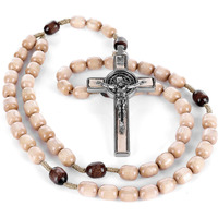 Made In Italy Rosary Blessed By Pope Francis Vatican Necklace Rosary For Car Rearview Mirror Rosarios Catolicos Para Hombre Rome Holy Father