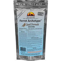 Wysong 858053 Ferret Archetype Quail Formula - Raw Ferret Food - 7.5 Ounce Bag
