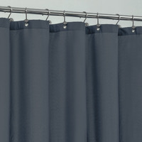 Alyvia Spring Stall Fabric Shower Curtain Liner Waterproof - Soft & Lightweight Small Shower Curtain With Magnets For Narrow Stall Size  Machine Washable - 36X72  Stone Blue