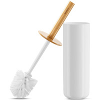 Subekyu Toilet Brush  Toilet Bowl Brush And Holder Set  Bathroom Toilet Bowl Cleaner Scrub Brush Set Scrubber For Deep Cleaning  White