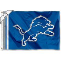 Detroit Lions Wordmark 2X3 Foot Small Flag
