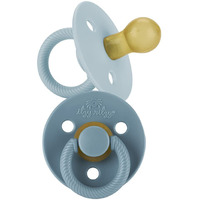 Itzy Ritzy Natural Rubber Pacifiers  Set Of 2 - Natural Rubber Newborn Pacifiers With Cherry-Shaped Nipple & Large Air Holes For Added Safety; Set Of 2 In Harbor & Coast  Ages 0 - 6 Months