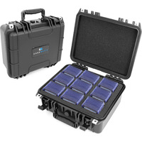 Casematix Top Loader Card Storage Case For Trading Cards Fits 315 3"" X 4"" 35Pt Toploaders Case Or 65 One Touch Card Holders  Hard Shell Toploader Storage Box With 12 Precut Card Case Dividers