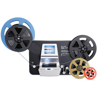 8Mm & Super 8 Film To Digital Converter  Film Scanner Digitizer With 2.4"" Screen  Convert 3  5  7  9  Reels Into 1080P Digital Mp4 Files Sharing & Saving On 32Gb Sd Card