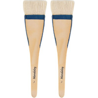 Creative Mark Mandalay Artist Goat Hair Hake Brush  Super Soft Hair For Holding Color For Large Surface Coverage  Size 2"" - 2 Pack