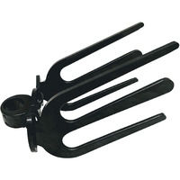 Krypt Towers Wakesurf Rack For Tower  Surfboard Rack For Boat  Holds 2 X Wakesurf Boards  Black Aluminum Wakeboard Rack  Fits Clamp Tubing Sizes-1 3/4""  1 7/8""  2""  2 1/4""  2 3/8""  2 1/2""