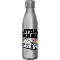 Star Wars Drinkware Vintage Falcon Stripes 17 Oz Stainless Steel Water Bottle  Multicolored  17 Ounce