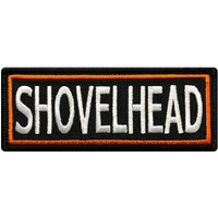 Shovelhead Embroidered Iron On Sew On Biker Harley Patch [4.0 X 1.5 - Shp-5]