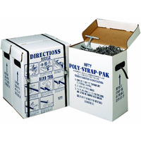 Nifty Products Spspkit 252 Piece Polypropylene Portable Strapping Kit  3000' Length X 1/2"" Width Coil  Black