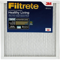 Filtrete 20X20X1 Ac Furnace Air Filter  Merv 13  Mpr 1900  Premium Allergen  Bacteria & Virus Filter  3-Month Pleated 1-Inch Electrostatic Air Cleaning Filter  2-Pack (Actual Size 19.69X19.69X0.78 In)