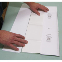 50-9 1/2"" X 20"" Brodart Fold-On Book Jacket Covers - Center-Loading  Adjustable  Clear Mylar