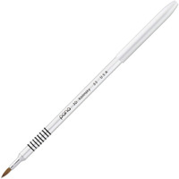 Pana 3D Kolinsky Acrylic Nail Art Sculpture Brush With Silver Metal Non-Slip Grip Handle For Manicures 3D Nail Art Flower Designs (Size #5)