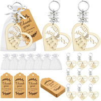 36 Sets Wooden Heart Shape Keychain Quinceaera Recuerdos Favors For Girl Recuerdos De 15 Quinceaera Favors Wood Heart Quince Keychain Quinceanera Party Favors With Organza Bags And Thank You Tags