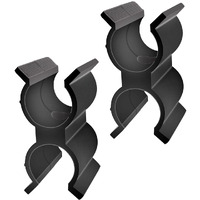 2 Pack Bimini Top Pole Clips Holder Bimini Pole Clips Bimini Top Clips Bimini Clip Bimini Boat Clip For Anti Rattle Bimini Brace Security Boat Accessories  Black