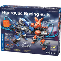 Thames & Kosmos Hydraulic Boxing Bots Stem Experiment Kit | Build Two Hydraulic-Powered Boxing Robots! | Explore Hydraulic  Water-Powered Systems | Challenge A Friend To A Robot Duel!