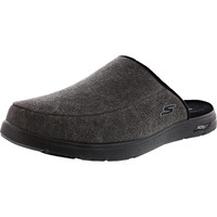 Skechers Men's Gowalk Arch Fit Lounge-Comfy Indoor Outdoor Athletic House Shoe Slippers  Black  9.5