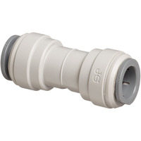 John Guest Acetal Copolymer Tube Fitting  Union Straight Connector  1/2"" Tube Od (Pack Of 10)