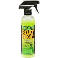 Babe's Boat Care Boat Bright Spray Wax Cleaner With Uv Protectant | 1 Pint Non-Abrasive Water Repellant Boat Cleaner Spray For Gelcoat  Fiberglass  Metal  And Glass Surfaces | Made In The Usa