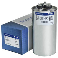 Ge Genteq Capacitor Round 55/5 Uf Mfd 440 Volt 97F9839
