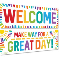 Sproutbrite Classroom Decorations - Welcome Banner And Poster For Teachers - Bulletin Board And Wall Decor For Pre School  Elementary And Middle School
