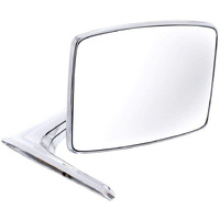 United Pacific 110737 Chrome Exterior Convex Mirror For 1966-77 Ford Bronco & 1967-79 Truck  Diecast Construction - Passenger Side - One Mirror
