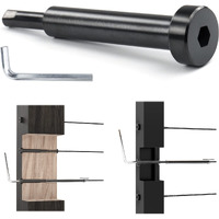 Muzata 20Pack Black Invisible Cable Railing Kit 1/8"" Swage Tensioner Hardware Hidden T316 Stainless Steel For 2""X2""4""X4"" Wood Metal Post Deck Stairs Blackcool System Cr36  Cv1 Cv2