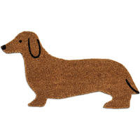 Abbott Collection 35-Pfw-Sh-1391 Dachsund Shaped Doormat  18"" X 30""