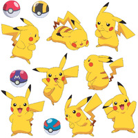 Roommates Rmk3596Scs Pokemon Pikachu Peel And Stick Wall Decals