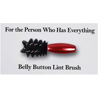 Gift For Husband By Aliza | Belly Button Brush - Excellent Gift For Wife Husband Boyfriend Girlfriend Friend Sister Brother Dad Mom - Black Handle