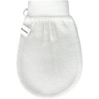 Wildpier Beauty Exfoliating Glove Mitt Body Scrub For Bath Shower Spa Hand Exfoliator Gloves  Dead Skin Cell Remover  Plant Based Deep Exfoliation Scrubber  White