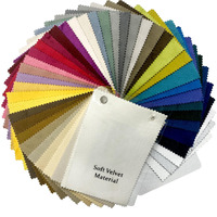 Fcosie Velvet Color Swatches For Custom-Made Curains - 40 Colors Available - Fabric Color Samples  Fabric Swatches