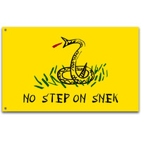 No Step On Snek Flag 3X5 Ft Funny Man Cave Don'T Step On Snek Wall Banner For Room Teen Girls Indoor Outdoor Party Bedroom And College Dorm Wall Decor Tapestry Gifts