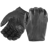 Damascus Gear: Dfk300 Frisker K Cut Resistant Leather Gloves - Kevlar Liners  Short Cuff  Protect From Glass/Razor Blades/Sharp Objects (Medium) Black