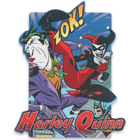 Dc Comics Harley Quinn And Joker Metal Sign - Vintage Harley Quinn Wall Decor For Man Cave  Teen Room Or Movie Room