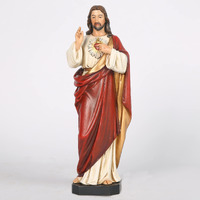 Bc Catholic Sacred Heart Of Jesus Statue  Catholic Figurine  Religious Gift  10"" H  Handmade By Buildclassic