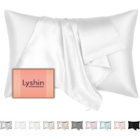 Mulberry Silk Pillow Cases Standard Size With Hidden Zipper  Ultra Smooth And Soft Breathable Cooling Silk Satin Pillowcase For Hair And Skin  Gifts For Women Men (Pure White  20X26 Inches  1 Pack)