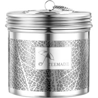 Teemade Large Tea Filter -Sus 304 Stainless Steel Tea Strainer With Extended Chains And Extra Fine Mesh Tea Infuser For Steeping Herbal Tea Spice Or Soup