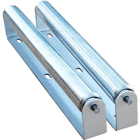 Ultimation Heavy Duty 21 Galvanized Steel Roller Set- 1.9"" Diameter Conveyor Roller And Bracket For Diy Roller Stands & Conveyors