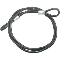 Bytiyar 8Ft 6Mm Stainless Steel Security Cable Lock Braided Steel Vinyl Coated Safety Cable Luggage Lock Flexible Steel Cable Security Wire Rope Double Loop