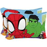 Sunny Side Up Marvel Spidey & His Amazing Friends 2 Pack Reversible Pillowcases - Double Sided Pillow Covers Features Spiderman  Ghost Spider & Miles Morales  Kids Super Soft Superhero Bedding