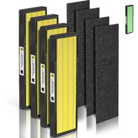 [Allergy Free] Uaswpart Ac4825 Hepa Filter B Replacement Compatible With Flt4825 Filter Replace Ac4825 Ac4300 Cdap4500 Ac4850 Ac4900 Ac4820 And More  4X H13 Hepa W/ Carb0N+4X Extra Pre-Filters