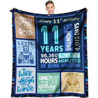 11 Year Old Boy Gift Ideas  Gifts For 11 Year Old Boy  Boys Age 11 Gift Ideas  Best 11 Year Old Boy Gifts  Cool Presents For 11 Year Old Boys  11Th Birthday Decorations Throw Blanket 60 X 50 Inch
