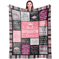 Ivivis Mother In Law Gifts  Gifts For Mother In Law  Mother In Law Birthday Christmas Mothers Day Wedding Gifts  Mother In Law Gift From Daughter In Law/Son In Law  Mother-In-Law Throw Blanket 60""X50""