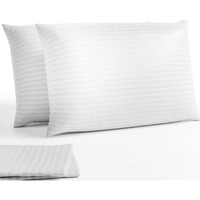 Niagara 2 Pack Of Pillow Protectors With Zipper Standard Size  Effective Dust Protection  Quiet  Stay In Place Pillow Covers  Breathable Case For Pillow Lifespan Extension 20X26  Dark White