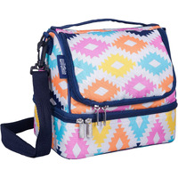 Wildkin Two Compartment Insulated Lunch Bag For Boys & Girls  Perfect Solution For Packing Hot Or Cold Snacks For Kids' School And Travel  Ideal For Lunch Bag For Kids (Wildflower Bloom)